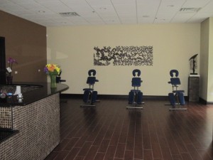 Front Desk and Massage Chairs